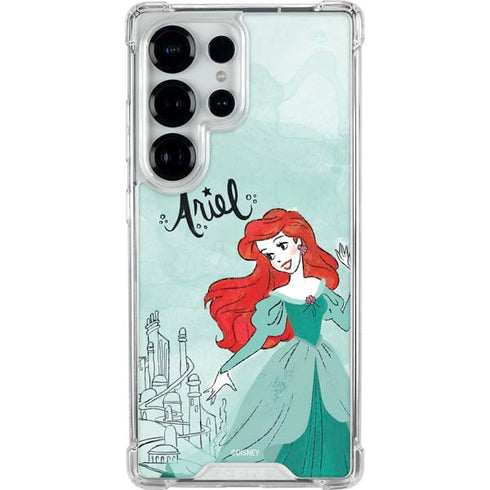 Disney Princess Ariel Galaxy S25 Ultra Clear Case